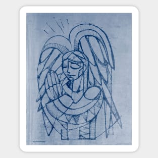 Guardian angel illustration Sticker